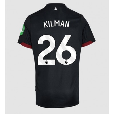 Moški Nogometni dresi West Ham United Max Kilman #26 Gostujoči 2024-25 Kratek Rokav Moški Nogometni dresi West Ham United Max Kilman #26 Gostujoči 2024-25 Kratek Rokav